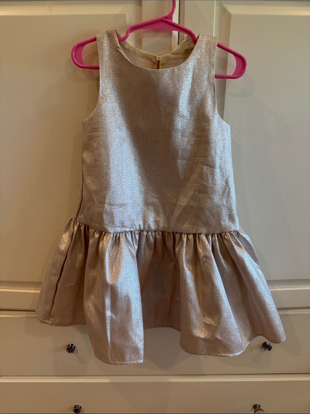 Girl brand new H&M Metallic Champagne-Style Girls Party Dress